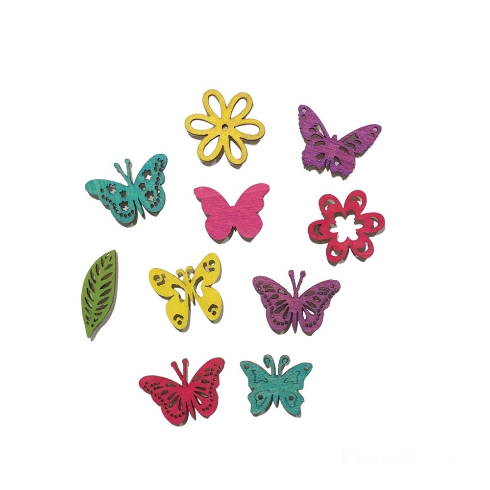 Butterfly Wooden Magnets Set